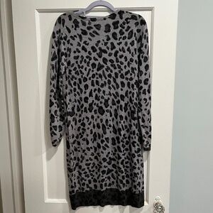 Carmen Marc Valvo leopard print dress